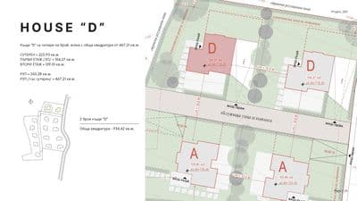 Проект за 15 еднофамилни къщи с разрешение за строеж